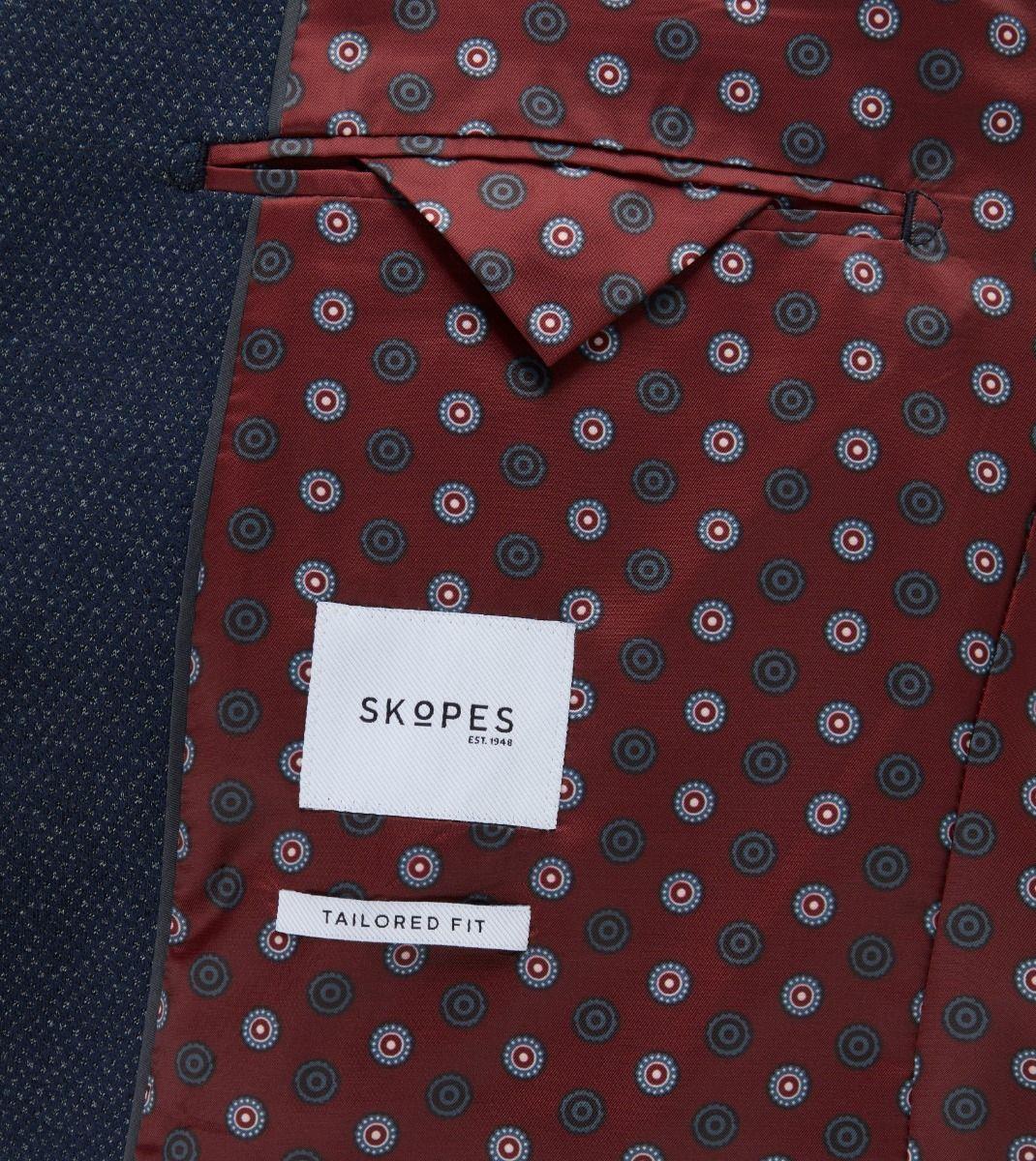 Skopes Men's Plus Size Cotton Blend Sports Warlow Jacket in Navy Size 52 to 62