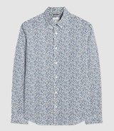 Ben Sherman Ditsy Floral Print Shirt for Mens 0074125IL in White, 2XL-5XL