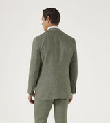 Skopes Tailored Fit Herringbone Suit Jacket Jude in Sage 34 to 62