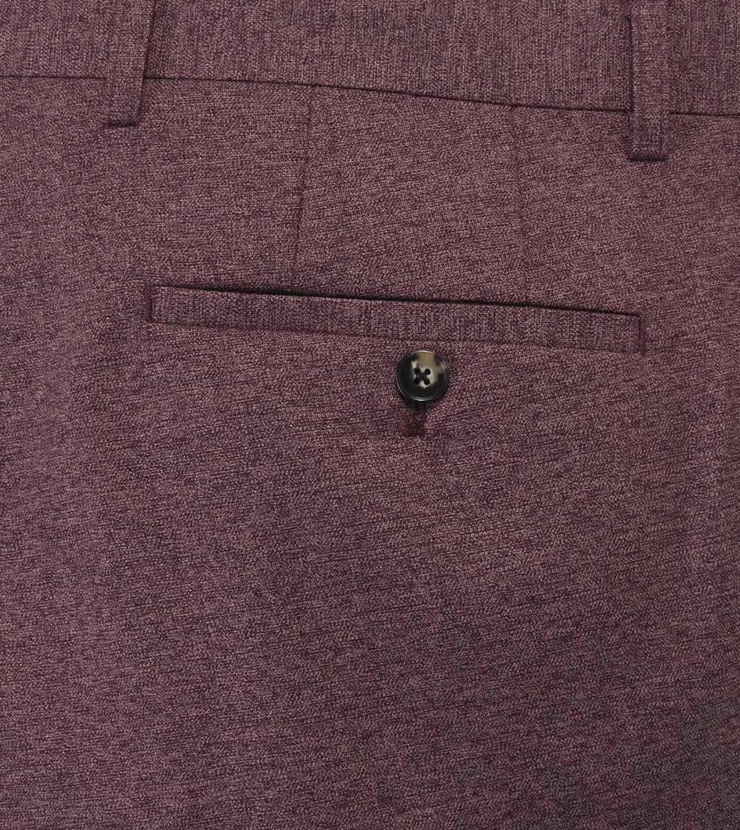 Skopes Tapered Fit Jodrell Suit Trouser For Men in Berry, 30W-42W