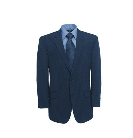 SKOPES Classic fit Wool Blend Suit Jacket in Navy stripe Size 64 to 72