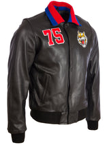 3M0W Men's Tiger Varsity Jacket - Black