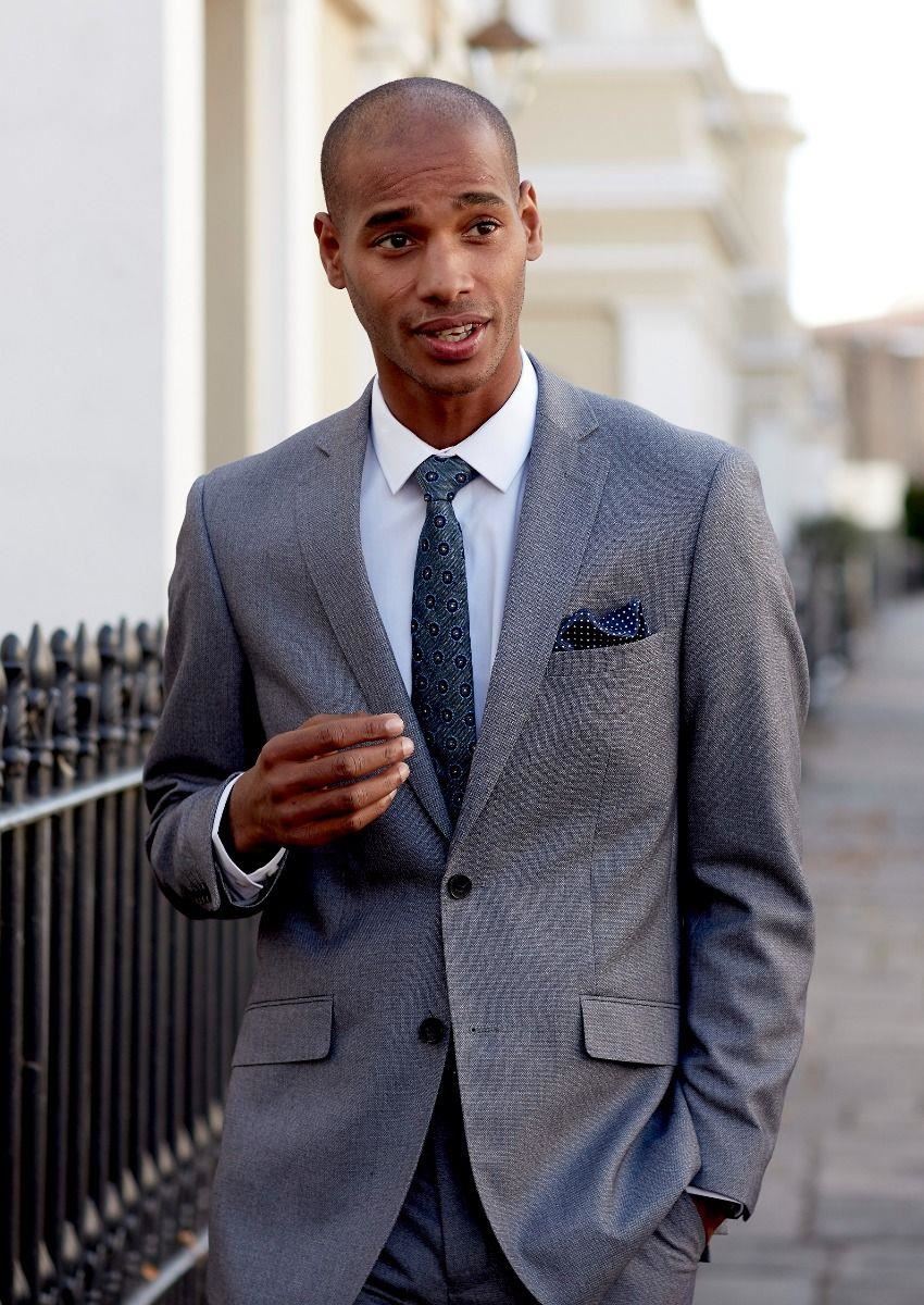 Skopes Slim Fit Suit Jacket Harcourt in Silver 36 to 52