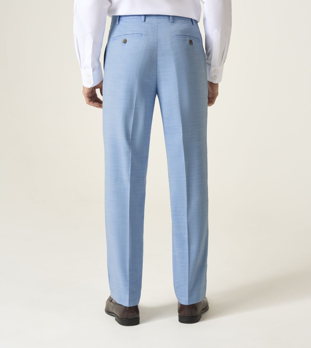 Skopes Lucien Suit Tailored Fit Trouser For Men ins Sky Blue, 30W-58W