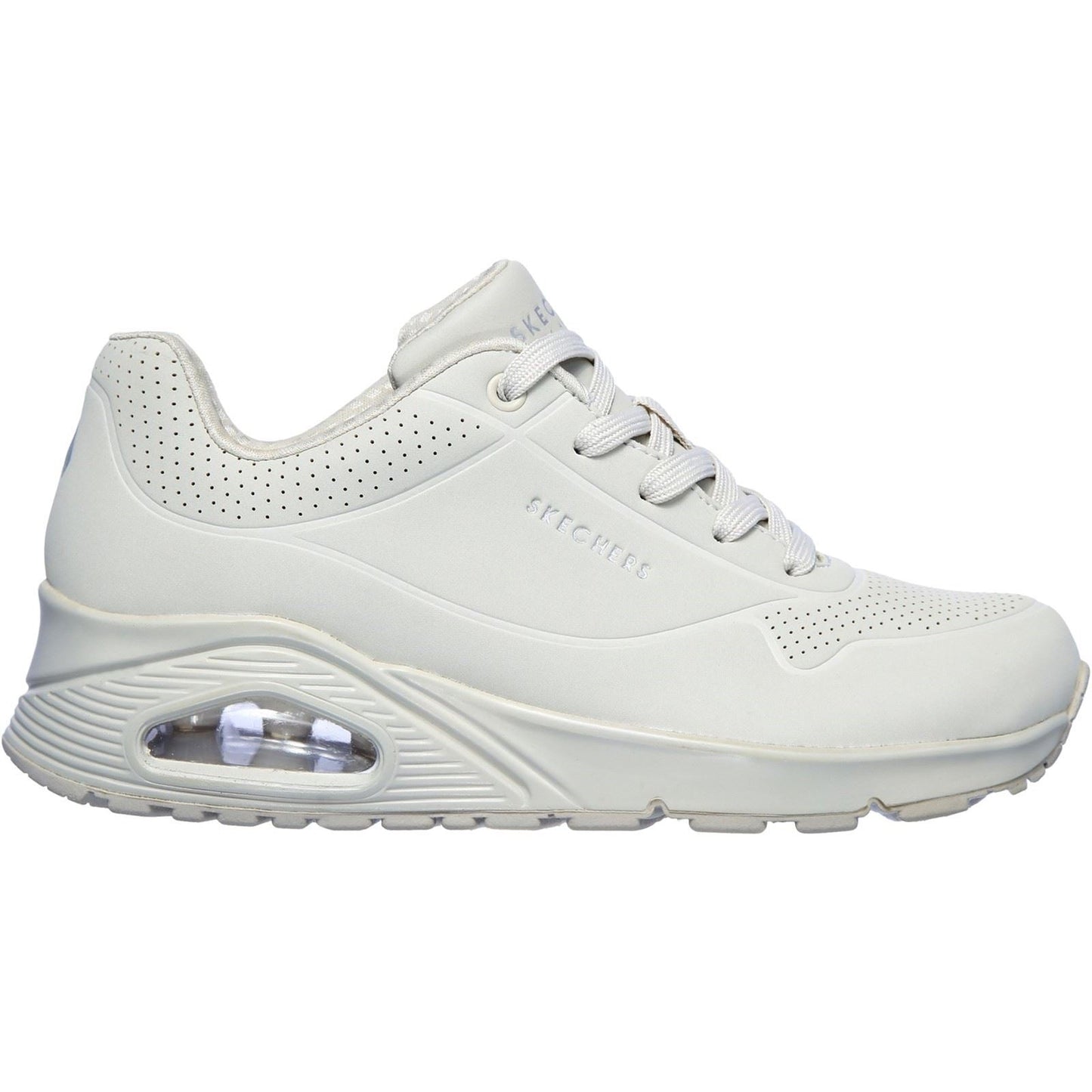 Skechers (GAR73690) Ladies Sports Uno Stand On Air in Black and White Size 2-8
