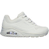 Skechers (GAR73690) Ladies Sports Uno Stand On Air in Black and White Size 2-8