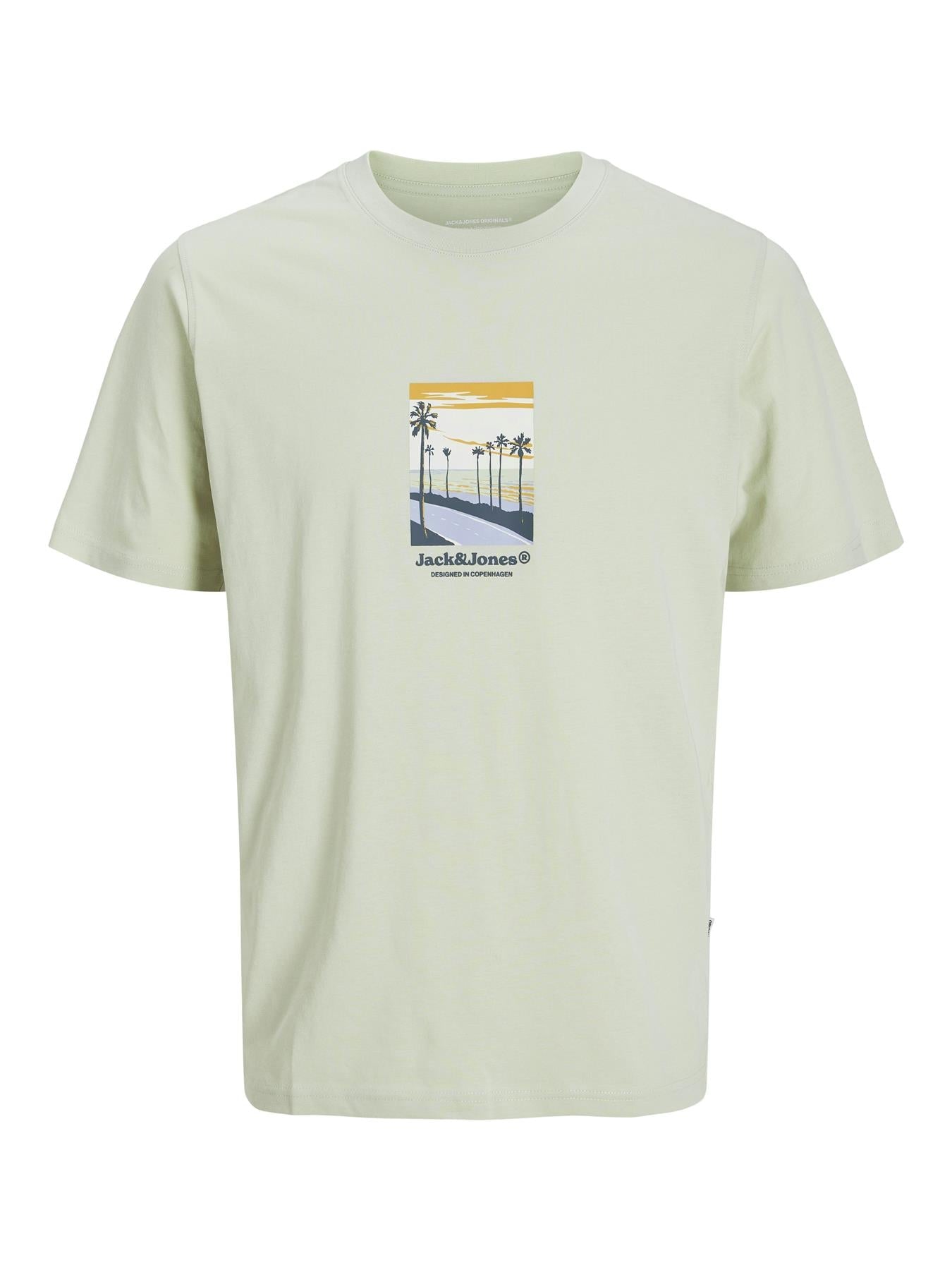 Jack & Jones Short Sleeves T-shirt For Men (JORSPLIT GRAPHIC FRONT) in 3 Colours, 4XL-7XL