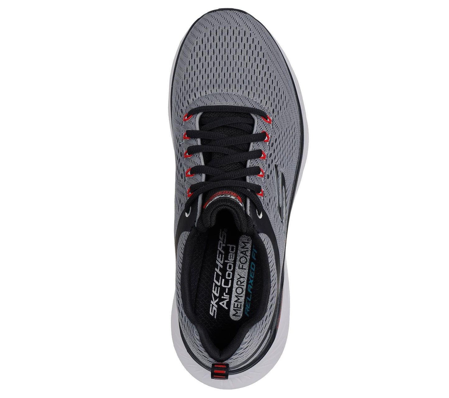 Skechers Lace Up Sneaker Shoe For Men Edgeride Contention in Charcoal/Black, 5.5-13