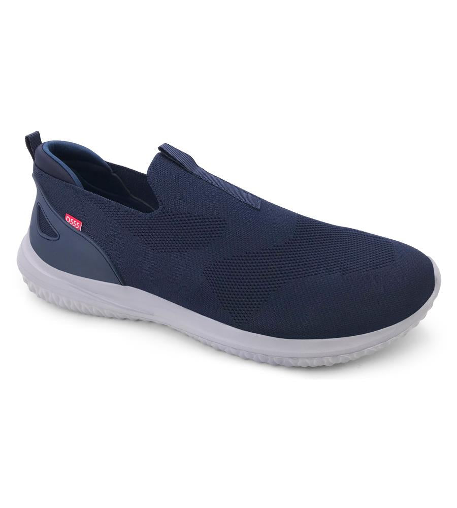 D555 HUDDERSFIELD 2 Kingsize Hands Free Slip On Shoes For Men in Navy, 12-15