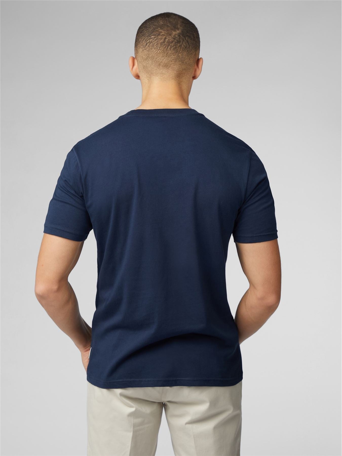 Ben Sherman Guitar Poster Short Sleeve T-Shirt for Mens (0076130) in Dark Navy, 2XL-5XL