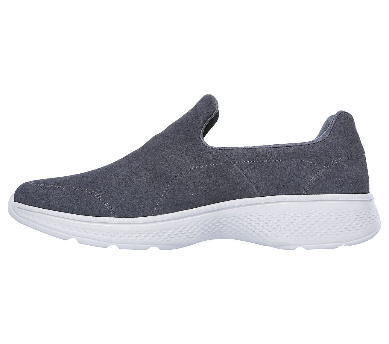 SKECHERS Men's Go Walk 4 - Expertise Smart Casual Shoes/Trainers in Charcoal 6 to 13