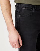 Wrangler Texas Slim Jeans Black Crow Authentic in Waist 32-46