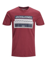 Jack & Jones Mens Plus Booster Logo Printed Tee