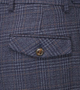 Skopes Men's Woolf Tailored Fit Trouser in Navy Check 28 Short to 66 Regular