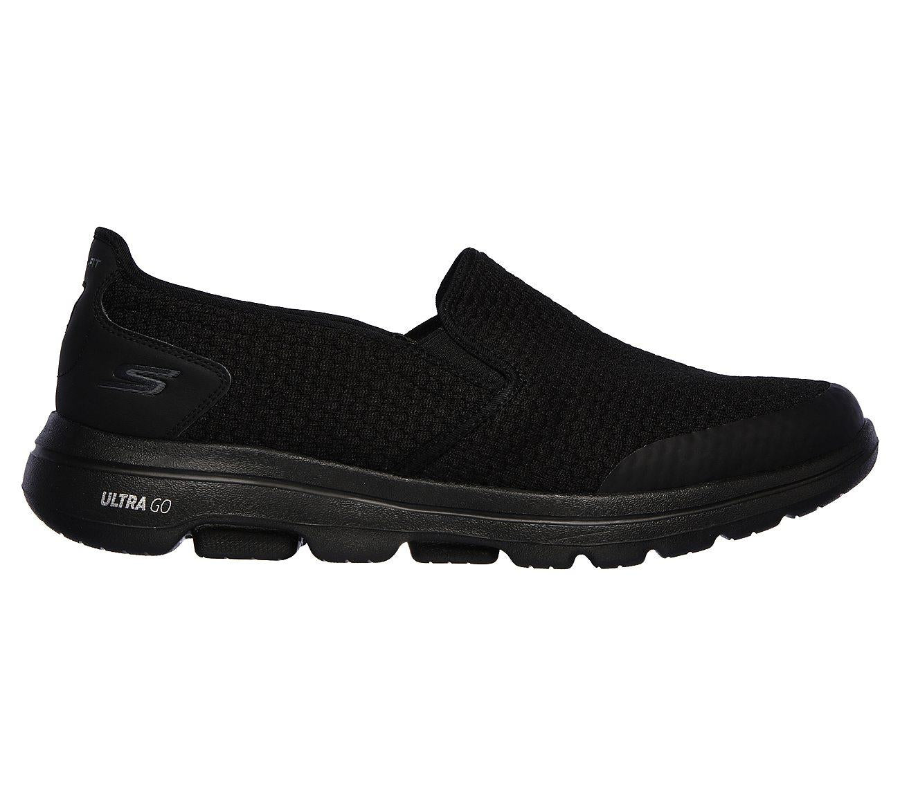 SKECHERS Men's Extra Wide Fit GOwalk 5 Apprize Ultra GO Max Running/Walking Shoes in Black