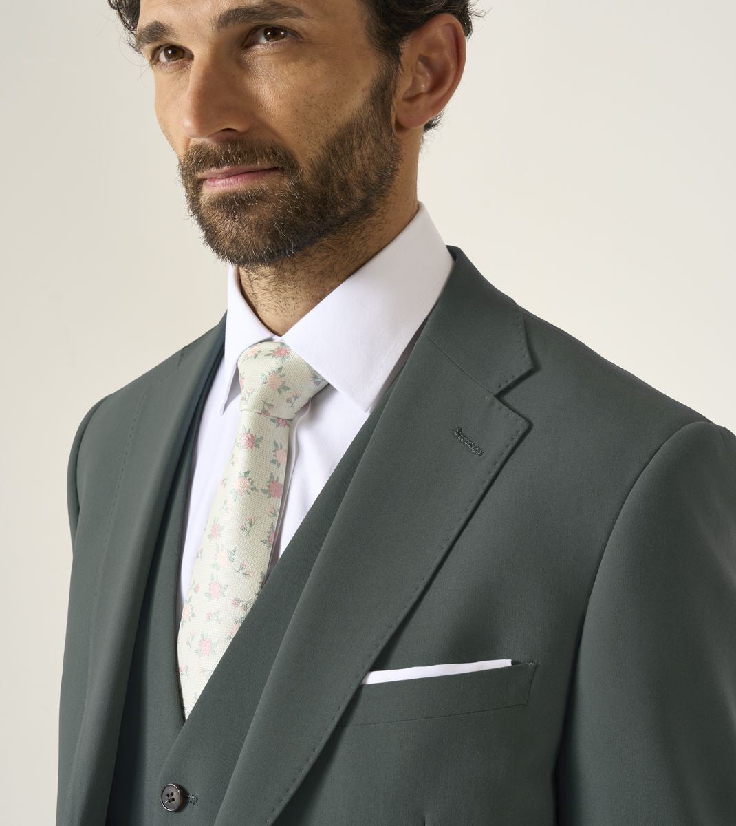 Skopes Beckett Suit Tailored Fit Jacket For Men in Mid Green, 36S-62L