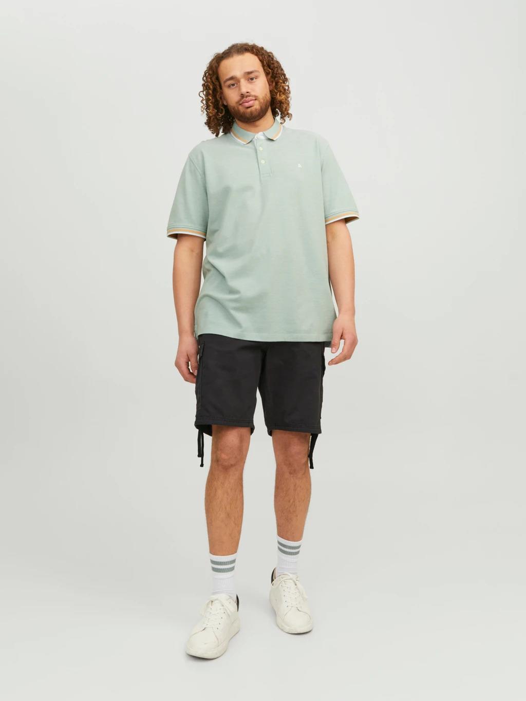 Jack & Jones (12143859) Men's Plus Size JJEPAULOS Polo Shirt in 6 Colours 2XL to 6XL