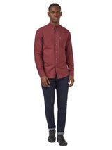 Ben Sherman Men's  Long Sleeve Organic Cotton Oxford Shirt 2XL to 5XL, 4 Colours