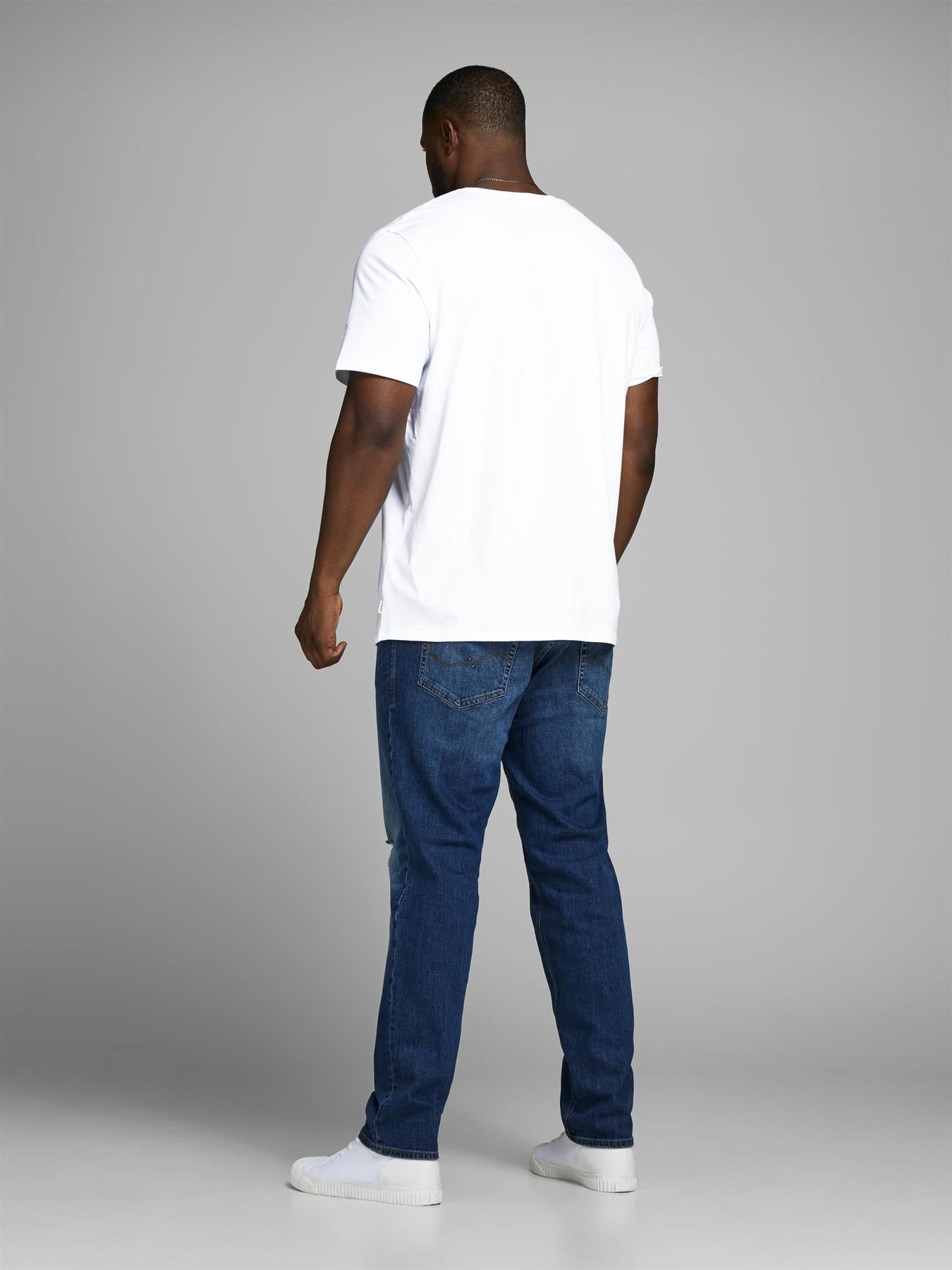 Jack & Jones Mens Plus Size Organic Cotton Basic Tee