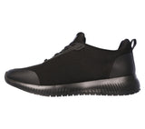 Skechers (77222EC) Ladies Squad SR Trainer in Black Size UK 2 to 8