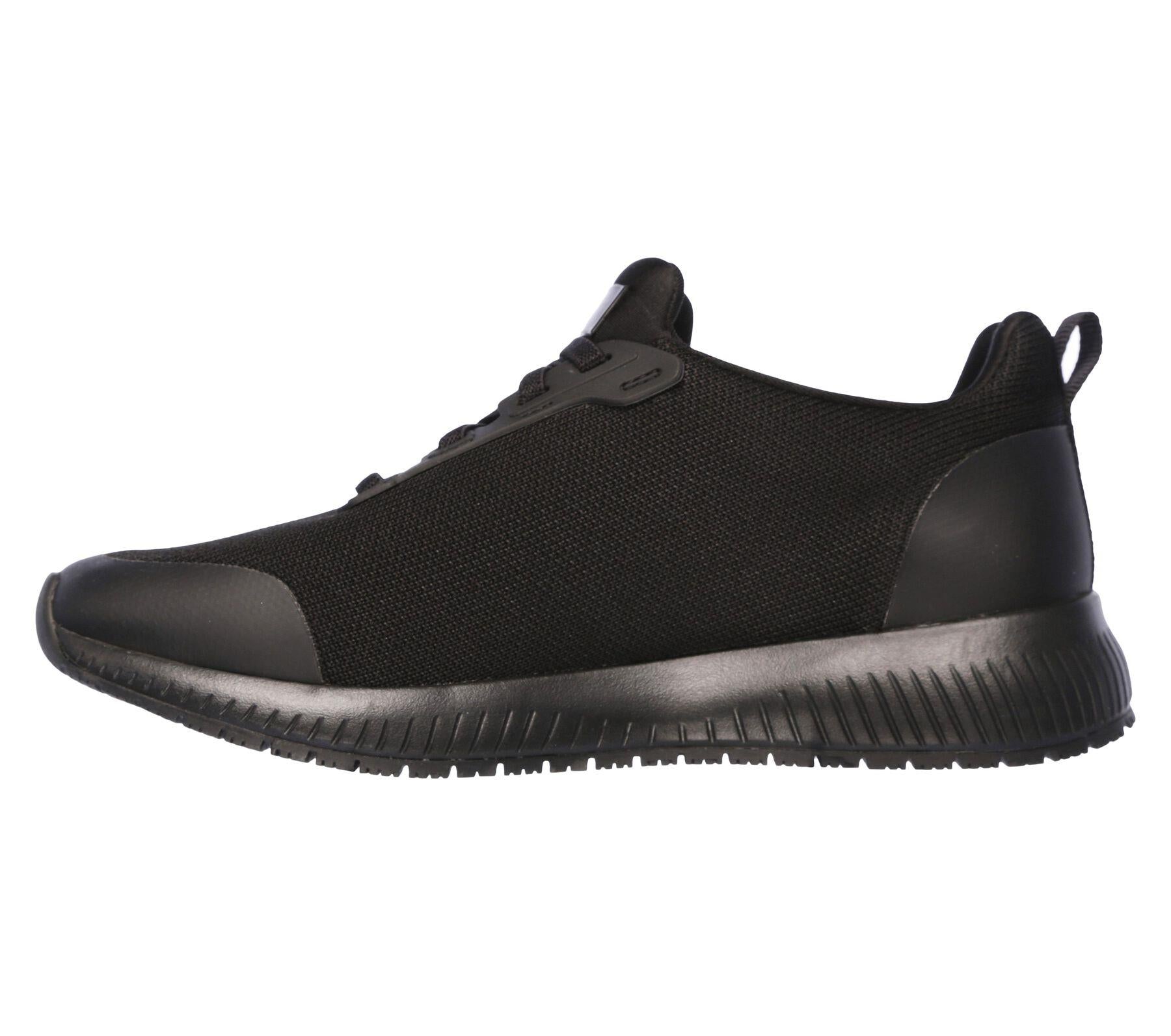Skechers (77222EC) Ladies Squad SR Trainer in Black Size UK 2 to 8