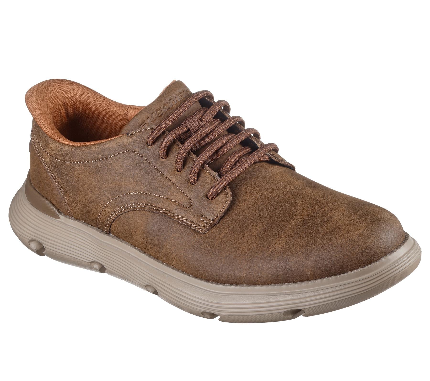 Skechers Slip On Shoe For Men Garza Duran Slip-Ins in Taupe, 6-13