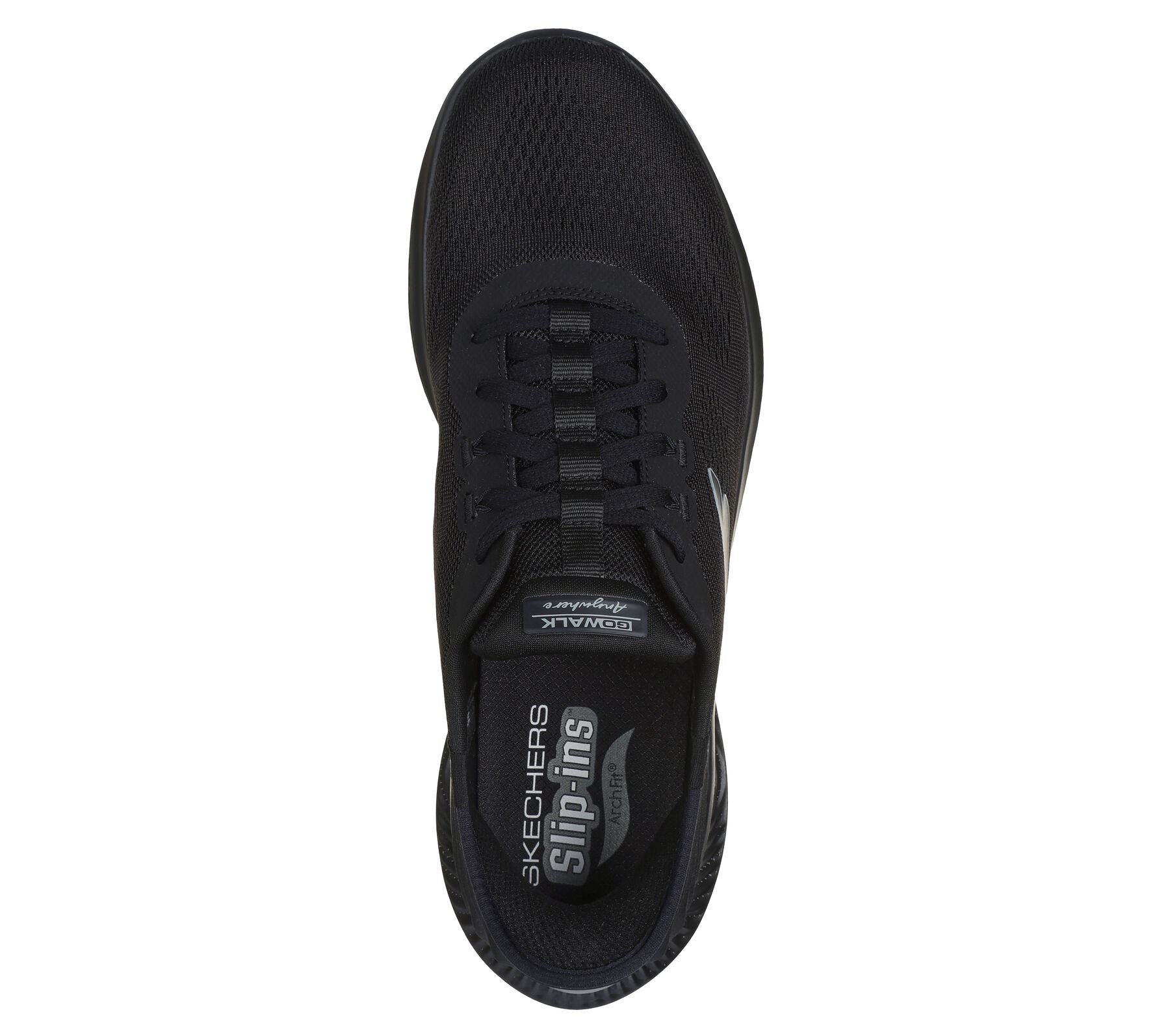 Skechers Men Trainer Shoes - Go Walk Anywhere - Worldwide in Black, 6-15