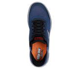 Skechers Lace Up Shoe For Men Slip Ins Go Walk Arch Fit 2.0 Simplicity 2.5 in Navy/Orange, 6-15