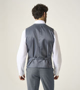 Skopes Anthony Suit Waistcoat For Men in Grey Check, 36R-62R