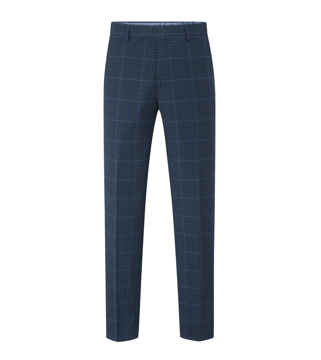 Skopes Spencer Suit Tailored Fit Trouser For Men in Navy Check, 30W-58W