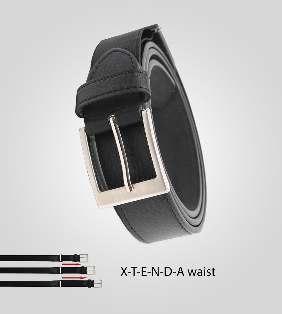 DUKE LONDON BONDED LEATHER 4.4 CM XTENDA BELT IN WAIST SIZE 42 TO 64