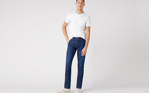 Wrangler Men's Texas Slim Stretch Airlie Blue Jeans Waist 38 - 46