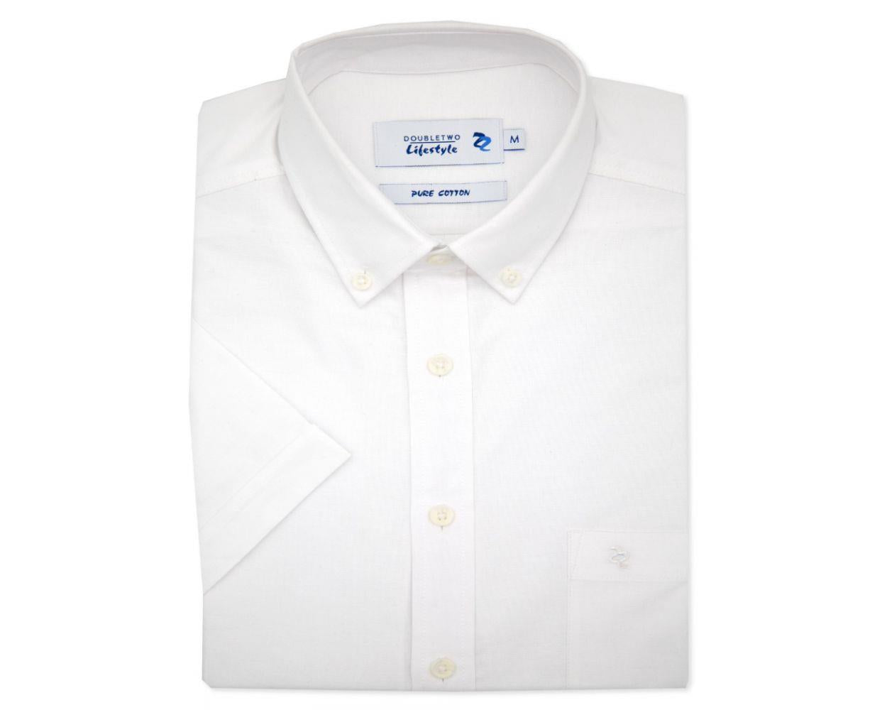 Double Two Men's Plus Size Oxford Casual Shirt in 3 Colour Options 2XL to 5XL (DTLS1109)
