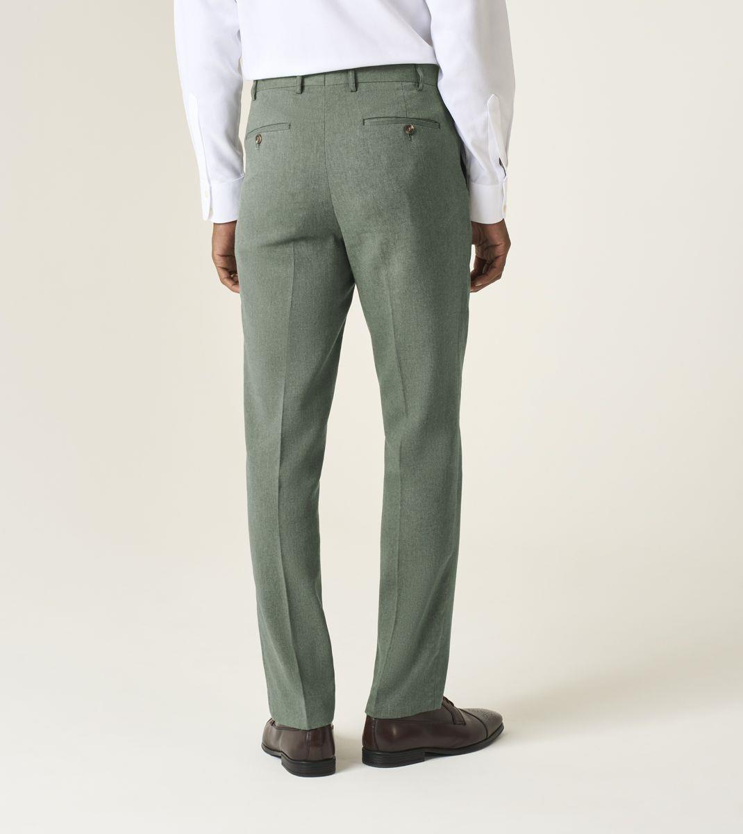 Skopes Calvados Suit Tapered Fit Trouser For Men in Sage, 30W-42W