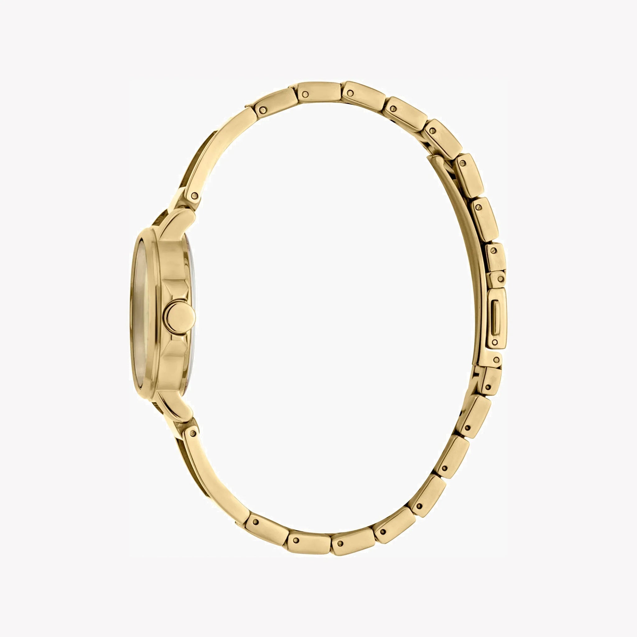 Esprit Women's Gold Stainless Steel Watch, Champagne Dial Es1l098m0045