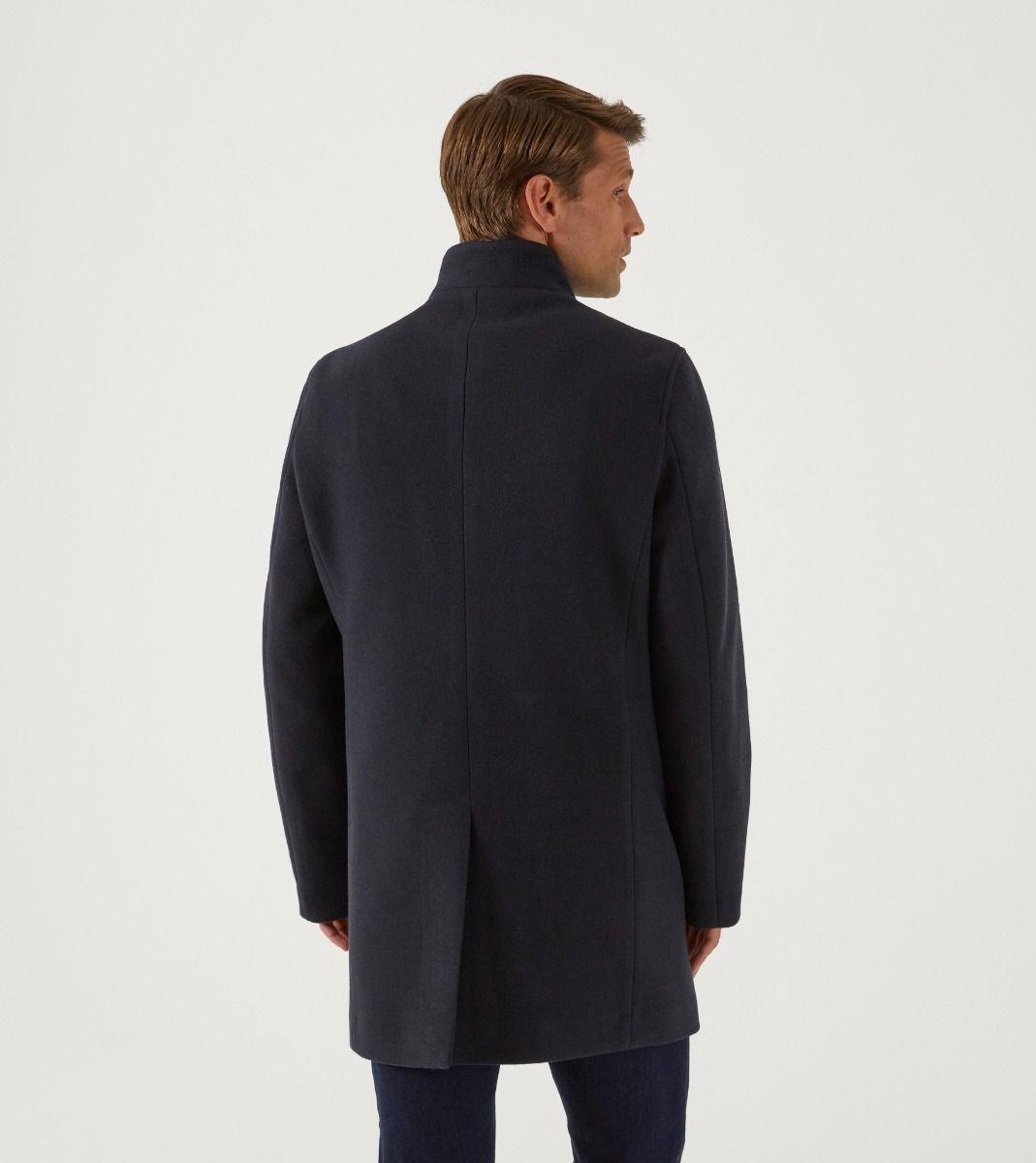 Skopes Men's Plus Size Classic Style Overcoat In Navy Size 2Xl-6Xl