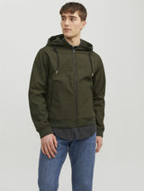 Jack & Jones Softshell Hoodie Jacket For Men (JJEBASIC) in 2 Colours, L-XL