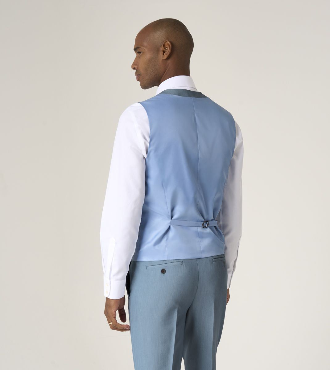 Skopes Beckett Suit Waistcoat For Men in Pale Blue, 34R-62R