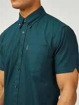 Ben Sherman Big Size Signature Oxford Short Sleeve Shirt For Men in 2 Colours, 2XL-5XL