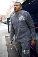 Mohair Knit BC Jumper - Charcoal