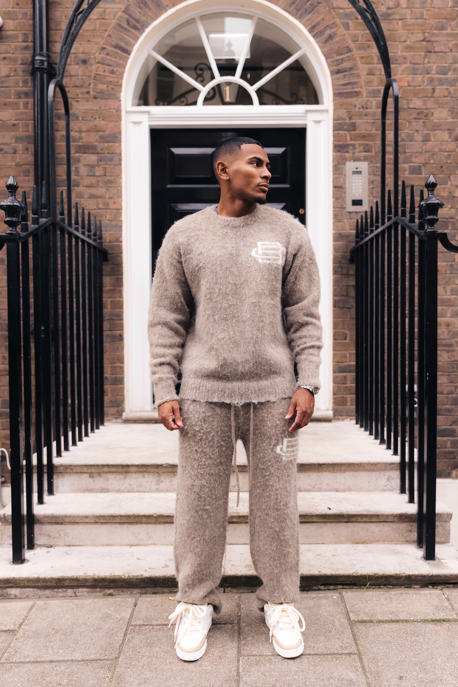 Mohair Knit BC Jumper - Taupe