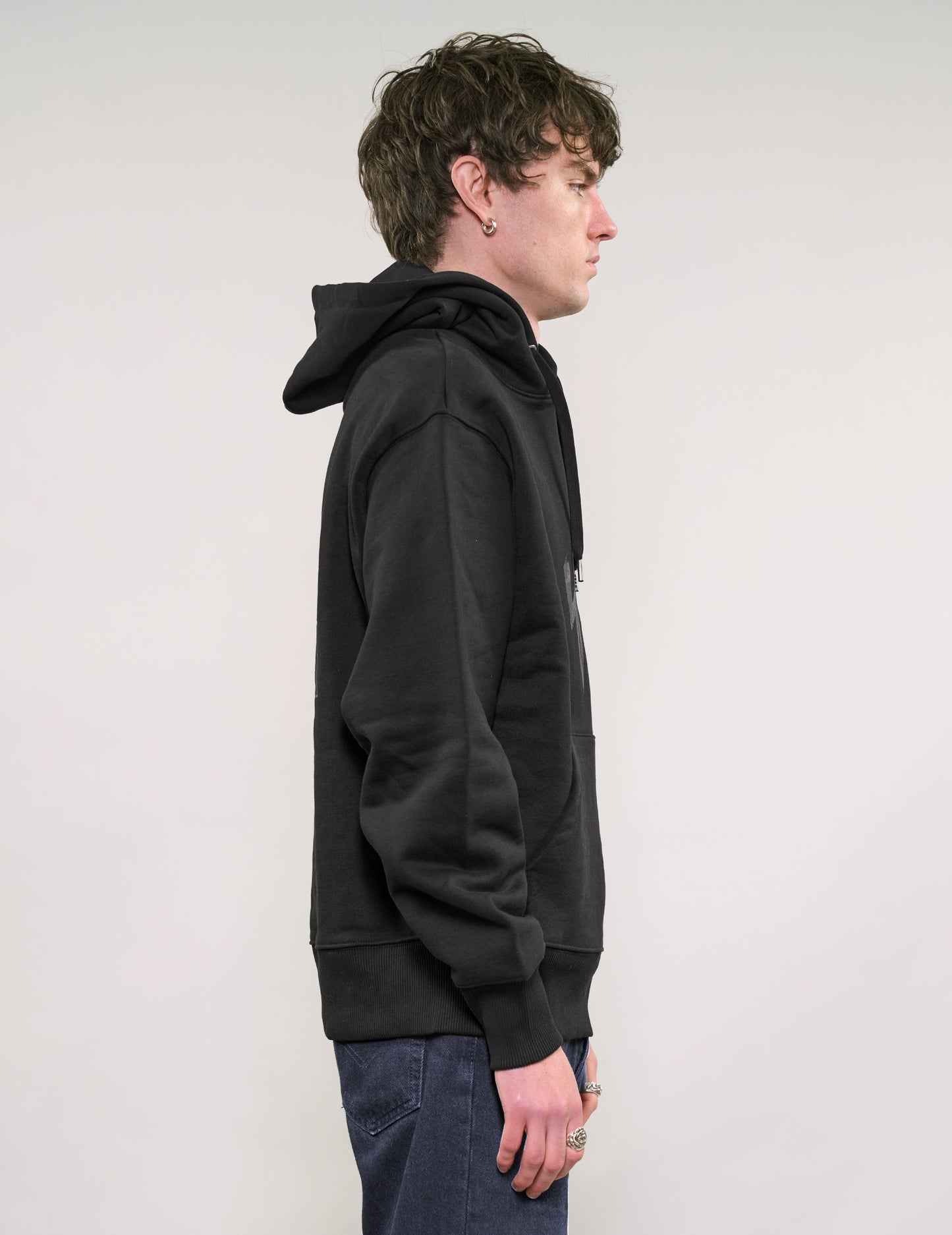 ST Hoodie in Black with Black Logo