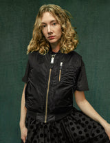 'Saint' Bomber Gilet in Black