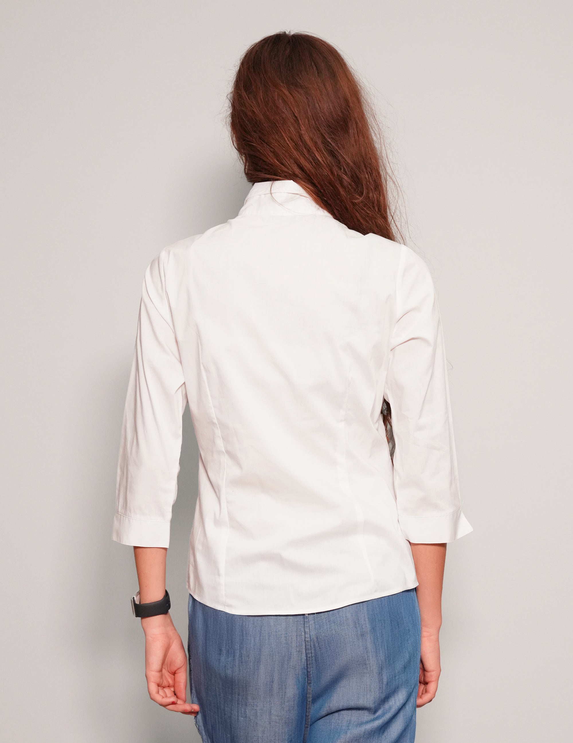 Cropped Sleeve Blouse