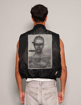 'Saint' Bomber Gilet in Black