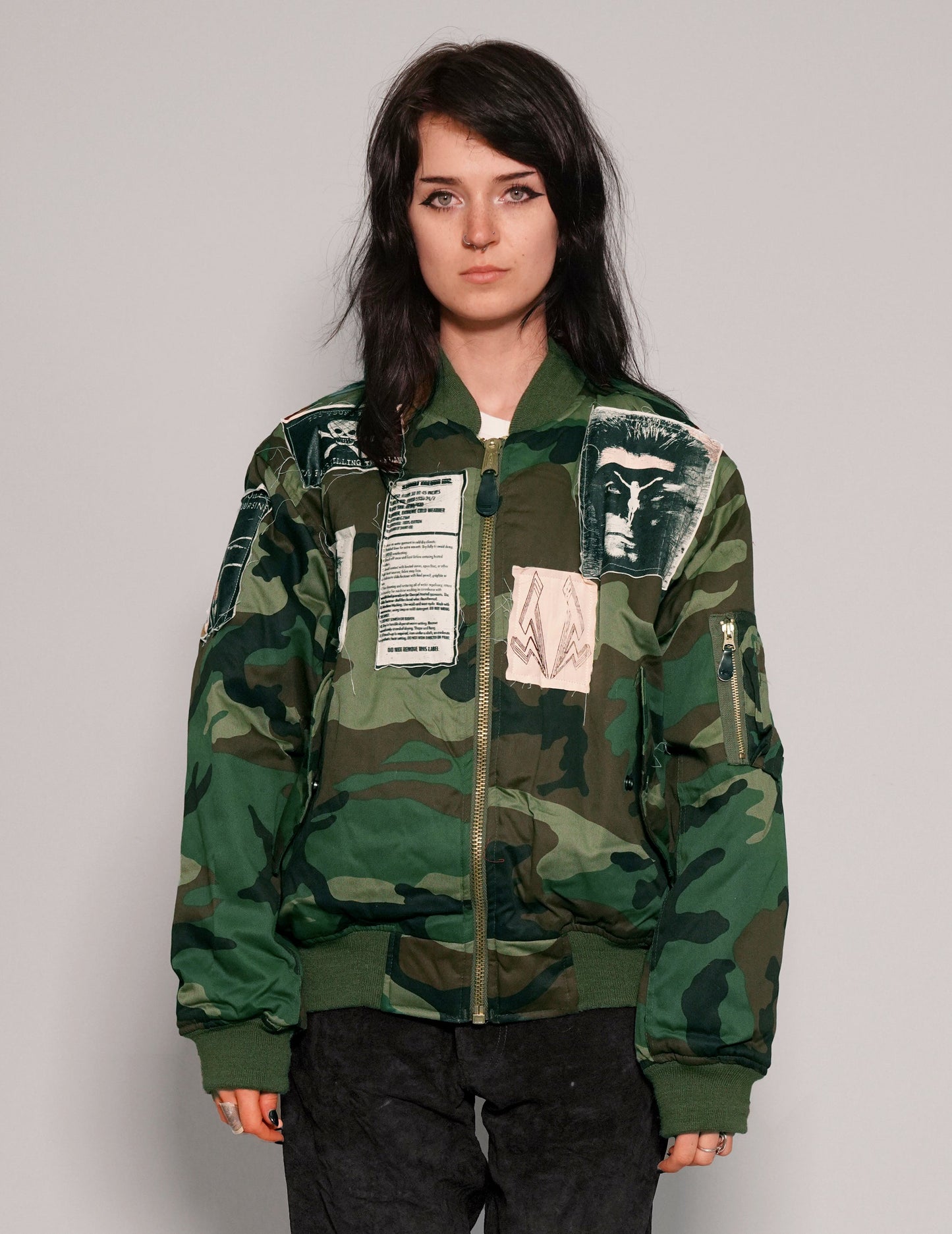 MA-1 Patched Bomber in Camo