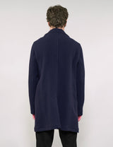IMMORTAL Silverstone Frock Style Coat - Navy Waffle