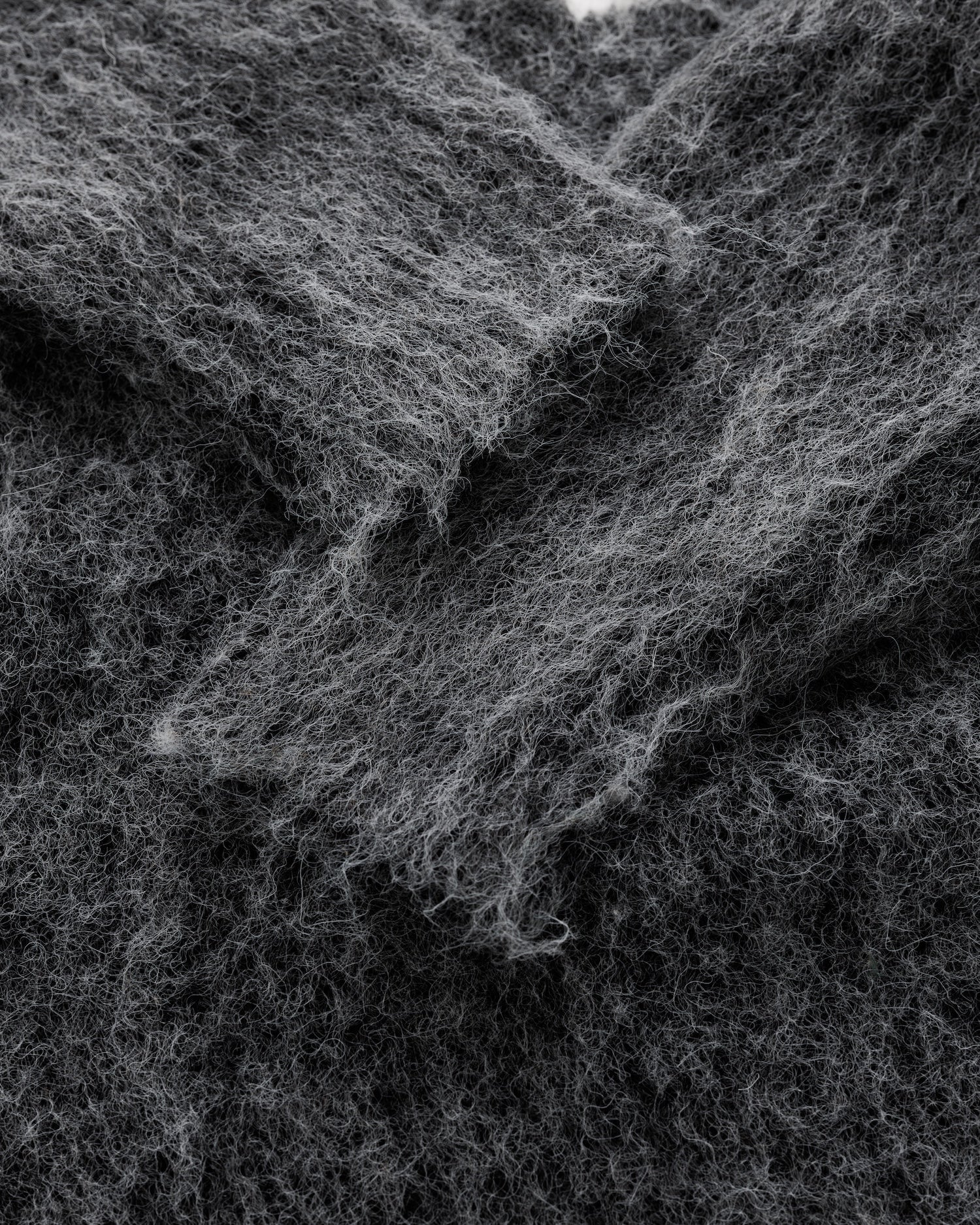 Mohair Knit BC Jumper - Charcoal