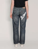 'Love Will Tear Us Apart' Jeans in Indigo