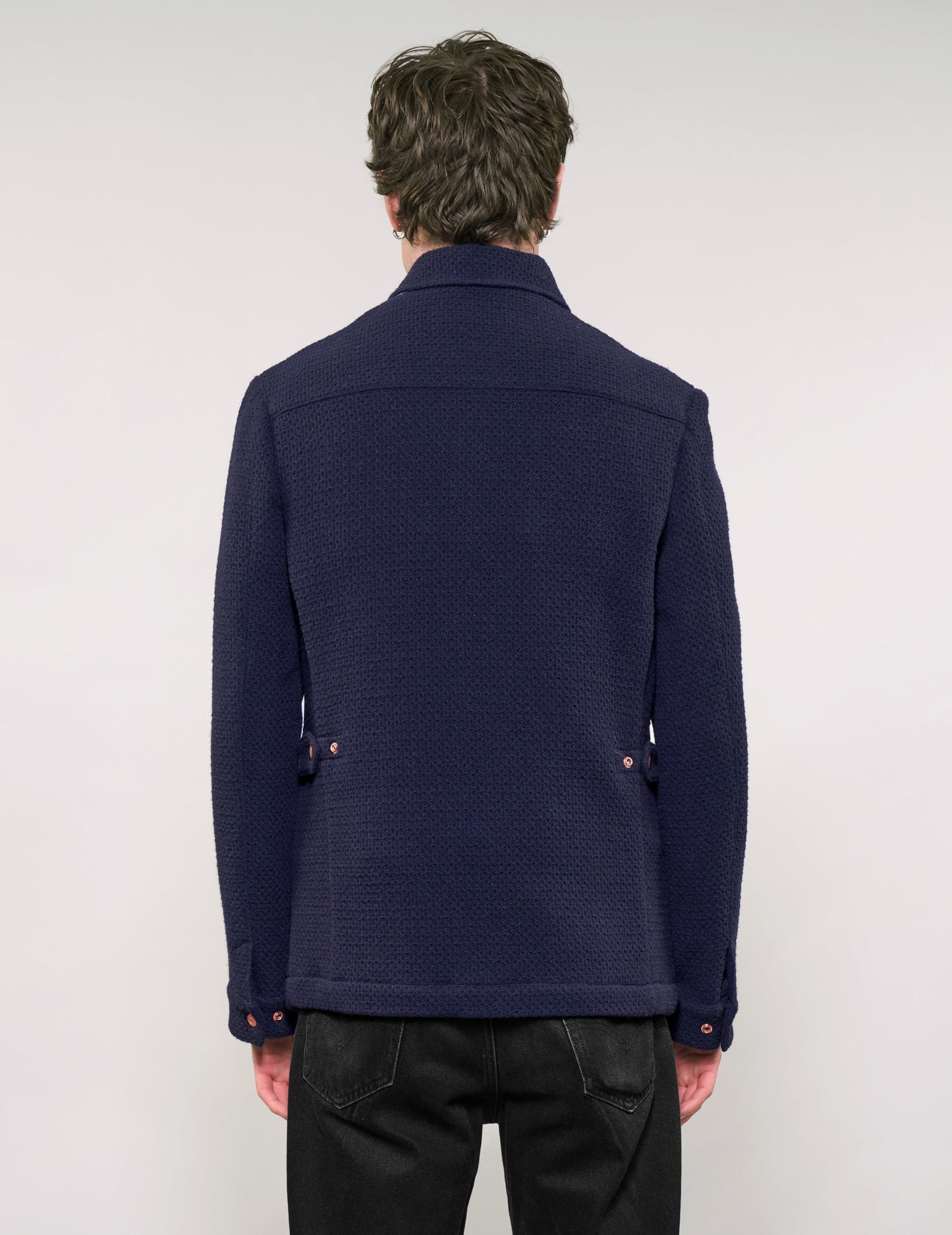 IMMORTAL Monaco Car Coat - Navy Waffle